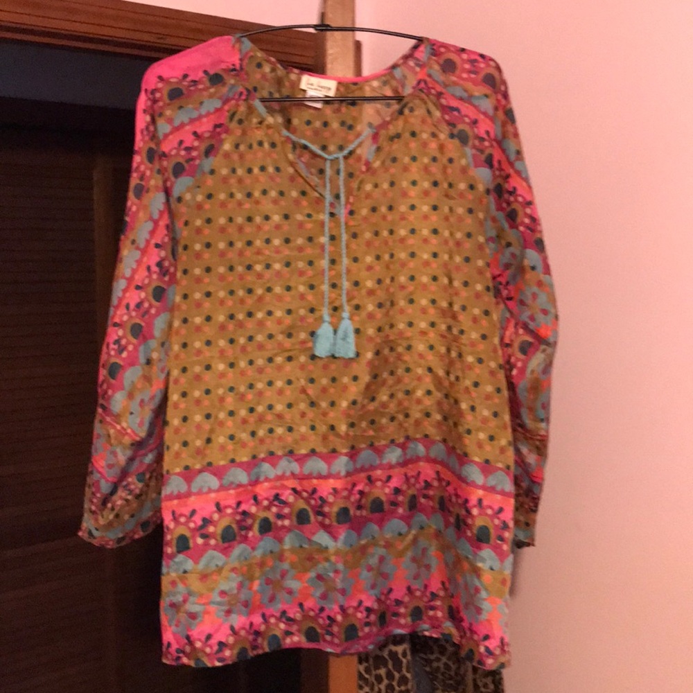 Live Happy By Natural Life Boho Top